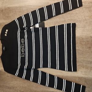 BEBE Striped Sweater. NWT. Size M